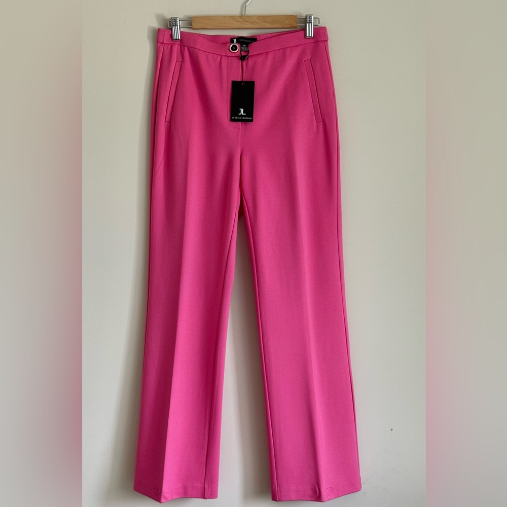 Jules & Leopold Vibrant Pink Zipper-less Women's Trousers SZ.M